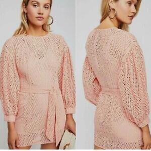 C/Meo Eyelet Mini Dress